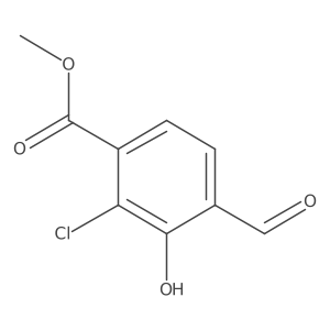 Methyl 2-chloro-4-formyl-3-hydroxybenzoate Structure