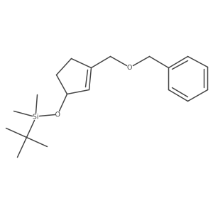 (3-((Benzyloxy)methyl)cyclopent-2-enyloxy)(tert-butyl)dimethylsilane结构式
