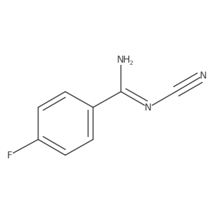 N'-cyano-4-fluorobenzene-1-carboximidamide Structure