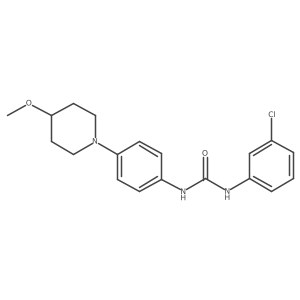 1-(3-Chlorophenyl)-3-[4-(4-methoxypiperidin-1-YL)phenyl]urea Structure