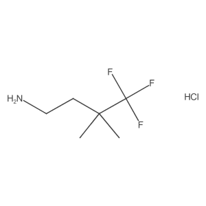 4,4,4-Trifluoro-3,3-dimethylbutan-1-amine hydrochloride Structure