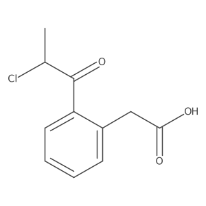 1-(2-(Carboxymethyl)phenyl)-2-chloropropan-1-one结构式