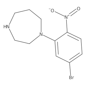 1-(5-Bromo-2-nitrophenyl)-1,4-diazepane结构式