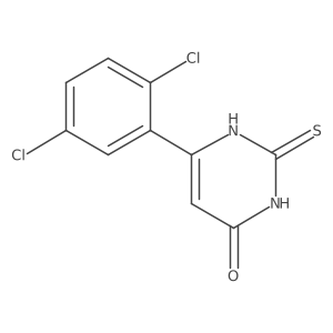 6-(2,5-dichlorophenyl)-2-thioxo-2,3-dihydropyrimidin-4(1H)-one结构式