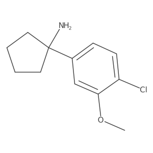 1-(4-Chloro-3-methoxyphenyl)cyclopentan-1-amine Structure