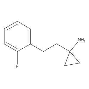 1-[2-(2-Fluorophenyl)ethyl]cyclopropan-1-amine Structure