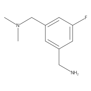 {3-[(Dimethylamino)methyl]-5-fluorophenyl}methanamine结构式