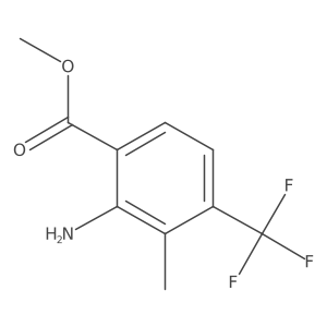 Methyl 2-amino-3-methyl-4-(trifluoromethyl)benzoate结构式