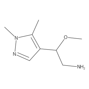 2-(1,5-Dimethyl-1H-pyrazol-4-yl)-2-methoxyethan-1-amine Structure
