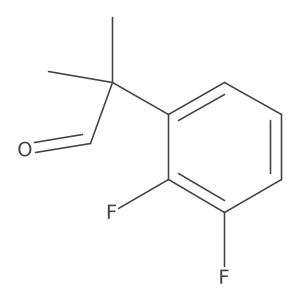 2-(2,3-Difluorophenyl)-2-methylpropanal Structure