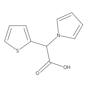 2-(1H-pyrrol-1-yl)-2-(thiophen-2-yl)acetic acid Structure