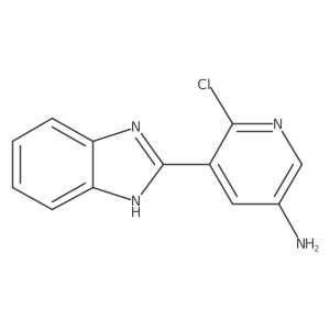 5-(1H-benzimidazol-2-yl)-6-chloro-3-pyridinamine结构式