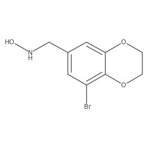 N-[(8-bromo-2,3-dihydro-1,4-benzodioxin-6-yl)methyl]hydroxylamine Structure