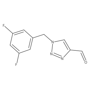 1-(3,5-difluorobenzyl)-1H-1,2,3-triazole-4-carbaldehyde Structure