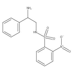 N-(2-Amino-2-phenylethyl)-2-nitrobenzene-1-sulfonamide Structure