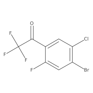 1-(4-Bromo-5-chloro-2-fluorophenyl)-2,2,2-trifluoroethanone结构式