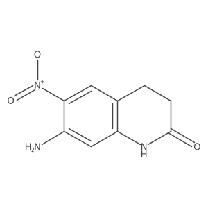 7-Amino-6-nitro-1,2,3,4-tetrahydroquinolin-2-one结构式