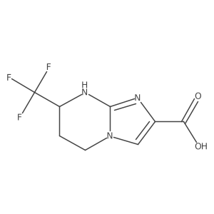 7-(Trifluoromethyl)-5H,6H,7H,8H-imidazo[1,2-a]pyrimidine-2-carboxylic acid结构式