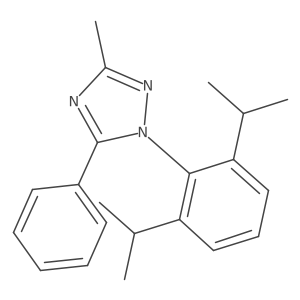 1-(2,6-Diisopropylphenyl)-3-methyl-5-phenyl-1H-1,2,4-triazole结构式