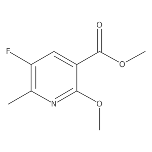 Methyl 5-fluoro-2-methoxy-6-methylnicotinate结构式