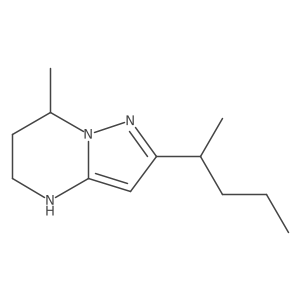 7-methyl-2-(pentan-2-yl)-4H,5H,6H,7H-pyrazolo[1,5-a]pyrimidine结构式