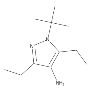 1-tert-Butyl-3,5-diethyl-1H-pyrazol-4-amine Structure