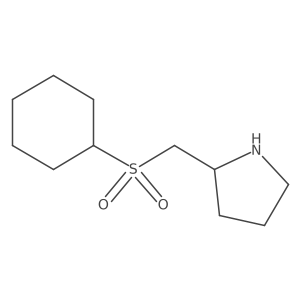 2-(cyclohexylsulfonylmethyl)pyrrolidine结构式