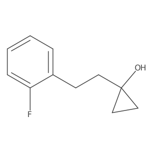 1-[2-(2-Fluorophenyl)ethyl]cyclopropan-1-ol Structure