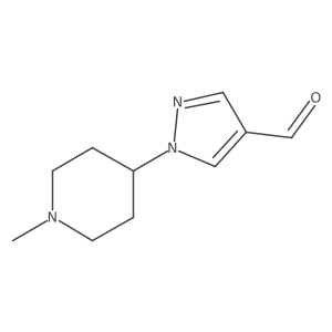 1-(1-Methyl-4-piperidinyl)-1H-pyrazole-4-carboxaldehyde结构式