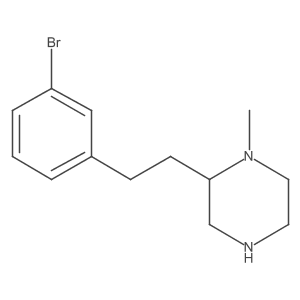 2-[2-(3-Bromophenyl)ethyl]-1-methylpiperazine Structure