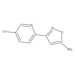 5-Amino-3-(5-chloro-2-pyridyl)isoxazole结构式