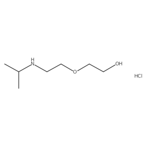 2-{2-[(Propan-2-yl)amino]ethoxy}ethan-1-ol hydrochloride Structure