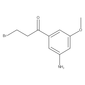 1-(3-Amino-5-methoxyphenyl)-3-bromopropan-1-one结构式