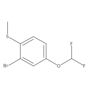 2-Bromo-4-(difluoromethoxy)thioanisole Structure