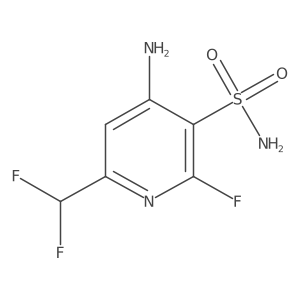 4-Amino-6-(difluoromethyl)-2-fluoropyridine-3-sulfonamide Structure