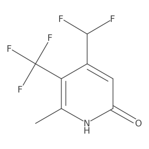 4-(Difluoromethyl)-6-methyl-5-(trifluoromethyl)pyridin-2-ol Structure