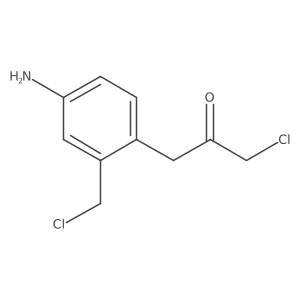 1-(4-Amino-2-(chloromethyl)phenyl)-3-chloropropan-2-one Structure