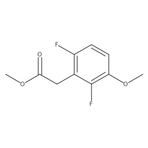 Methyl 2,6-difluoro-3-methoxyphenylacetate结构式