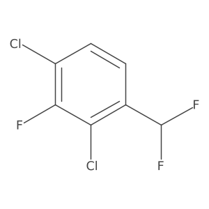 2,4-Dichloro-3-fluorobenzodifluoride Structure