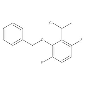 2-(1-Chloroethyl)-1,4-difluoro-3-(phenylmethoxy)benzene Structure