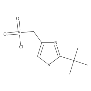 (2-tert-Butyl-1,3-thiazol-4-yl)methanesulfonyl chloride Structure