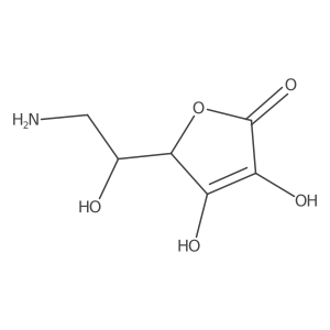 5-(2-Amino-1-hydroxyethyl)-3,4-dihydroxy-2,5-dihydrofuran-2-one Structure