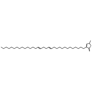 (5S)-3-(13Z,17Z)-13,17-Dotriacontadien-1-yl-5-methyl-2(5H)-furanone结构式