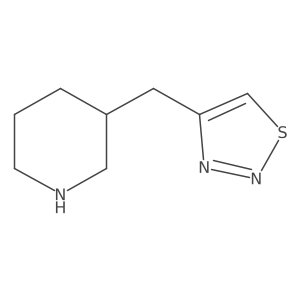 3-[(1,2,3-Thiadiazol-4-yl)methyl]piperidine Structure