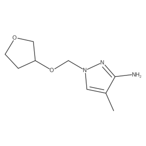 4-Methyl-1-[(oxolan-3-yloxy)methyl]-1H-pyrazol-3-amine Structure