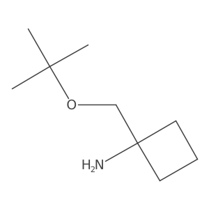 1-[(Tert-butoxy)methyl]cyclobutan-1-amine Structure