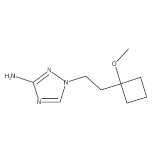 1-[2-(1-methoxycyclobutyl)ethyl]-1H-1,2,4-triazol-3-amine结构式
