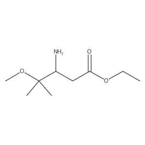 Ethyl 3-amino-4-methoxy-4-methylpentanoate Structure