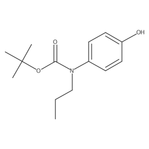 Tert-butyl N-(4-hydroxyphenyl)-N-propylcarbamate Structure