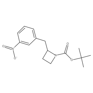 Tert-butyl 2-(3-nitrobenzyl)azetidine-1-carboxylate Structure